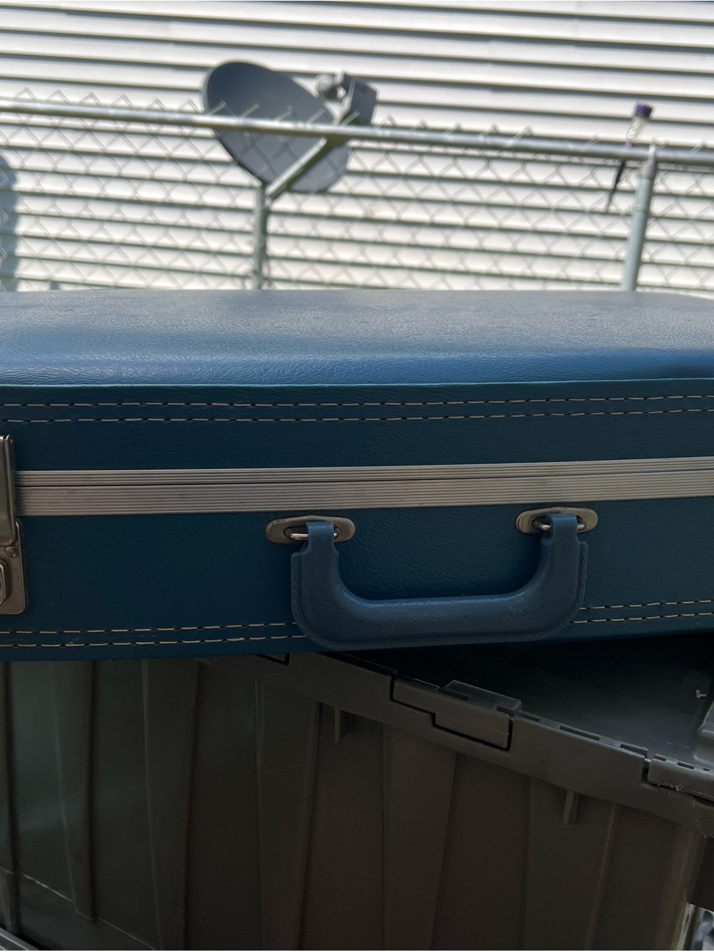 Navy Blue Travel Garment Case with Carry Handle